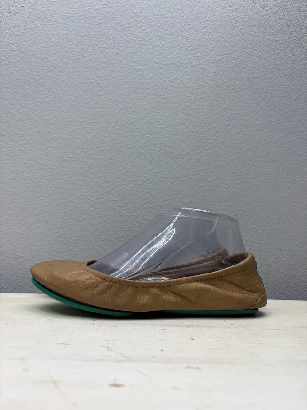 Tieks Metallic Gold Leather Flats Size 7